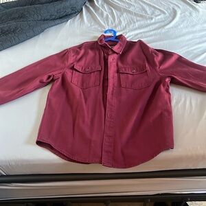 Forever 21 Men’s burgundy button down jacket